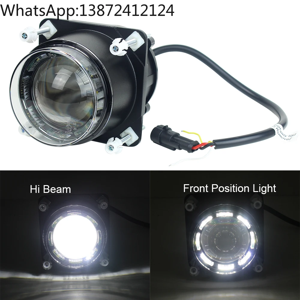 

Led Projector Head Light High Beam 4 Inch 90mm LED Headlight with Position Light for Bus SUV Car Work Lamps