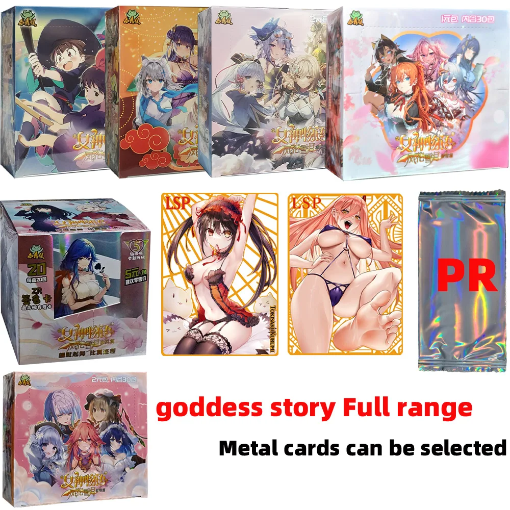 Goddess Story Collection Card Metal Card Anime Games Girl Party Swimsuit Bikini Feast Booster Box Doujin Toys And Hobbies Gift