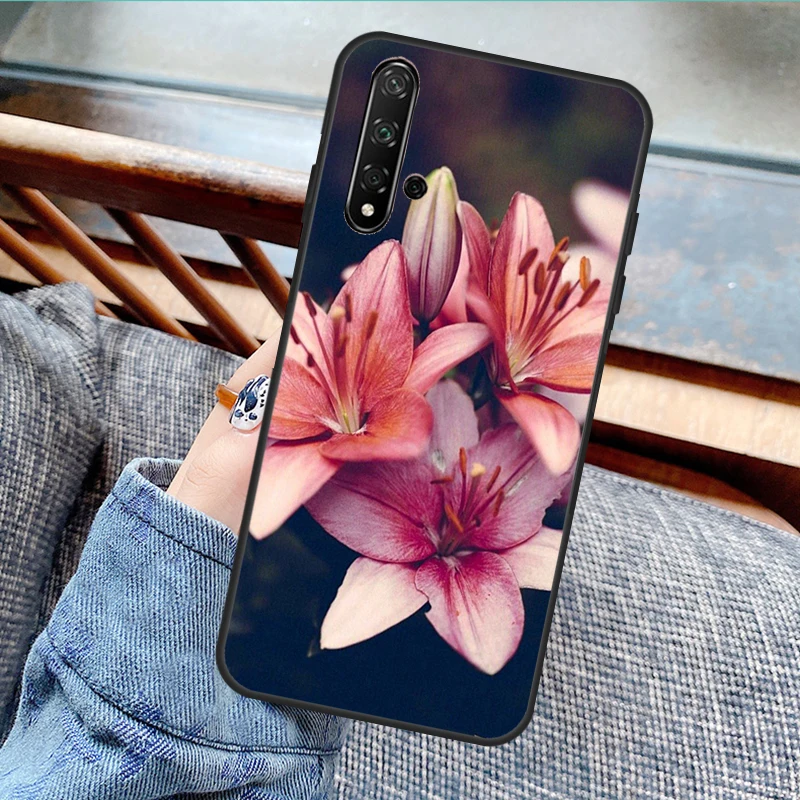 Colorful Flower Lily Case For Huawei Nova Y90 Y70 Y61 Y60 5T 9 10 SE 3i 7i 8i 11i P Smart P20 P40 Lite P30 Pro