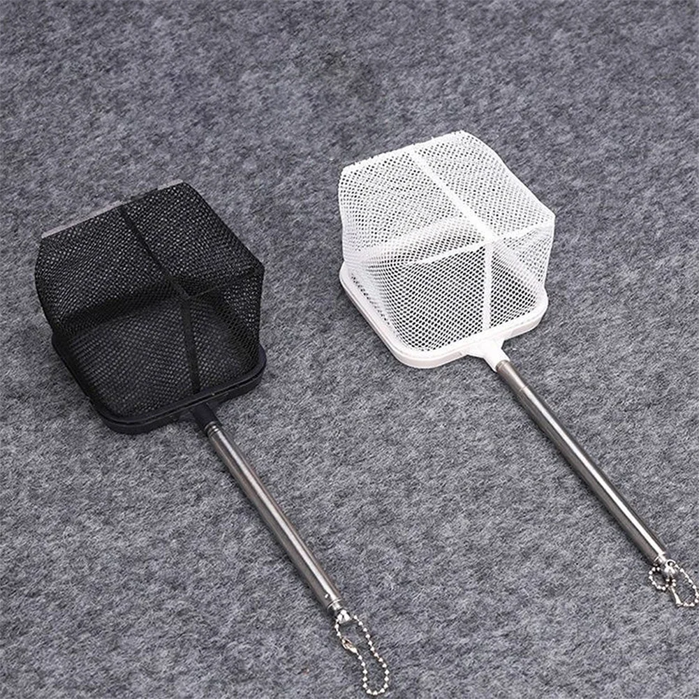 2 in 1 Fishing Landing Net Rustproof Corrosion Stainless Steel Fishing Net for Catchin Fish Shrimp Tank Aquarium Accessories