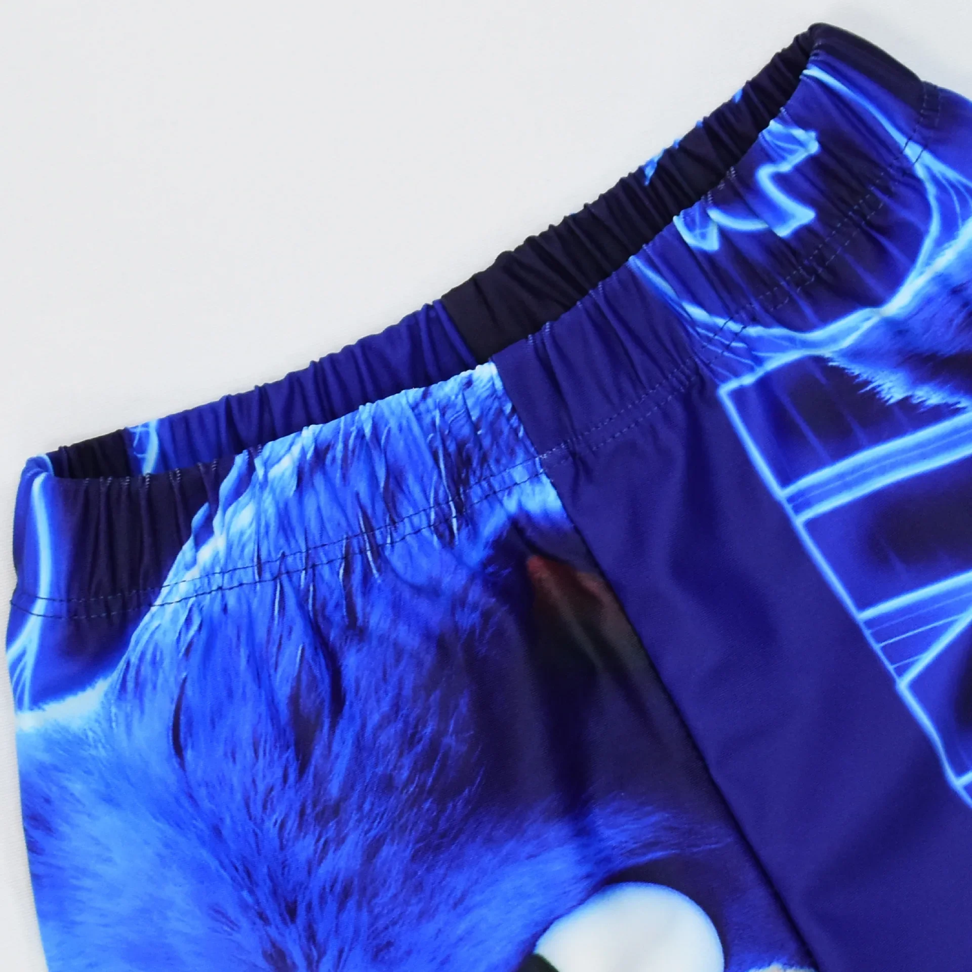 

Sonic the Hedgehog Digital Print Summer Seaside Wear Cartoon Kids Swimsuit Short Sleeve Three-Piece Set Vacation Costume Gift