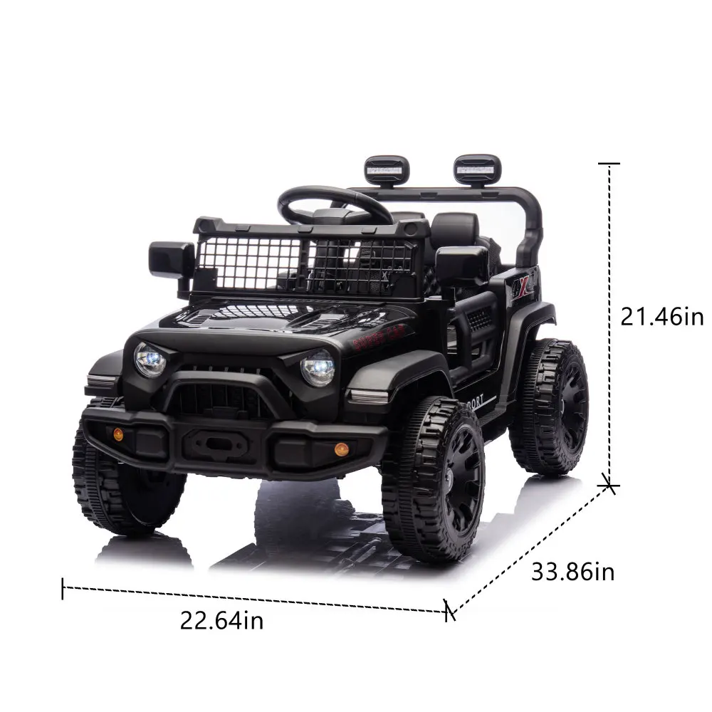 24V Kids Ride on Car W/Parents Control, Four-wheel Suspension, 2WD, Power Display, Bluetooth, MP3, Music, LED Headlight, Provide a Speed of 1.86-3.11 MPH For Kids Around 3 Years Old.