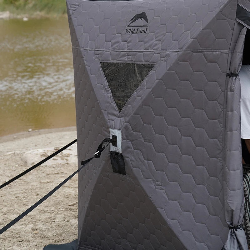 Barraca de sauna para pesca no gelo, acampamento de inverno, equipamento ao ar livre