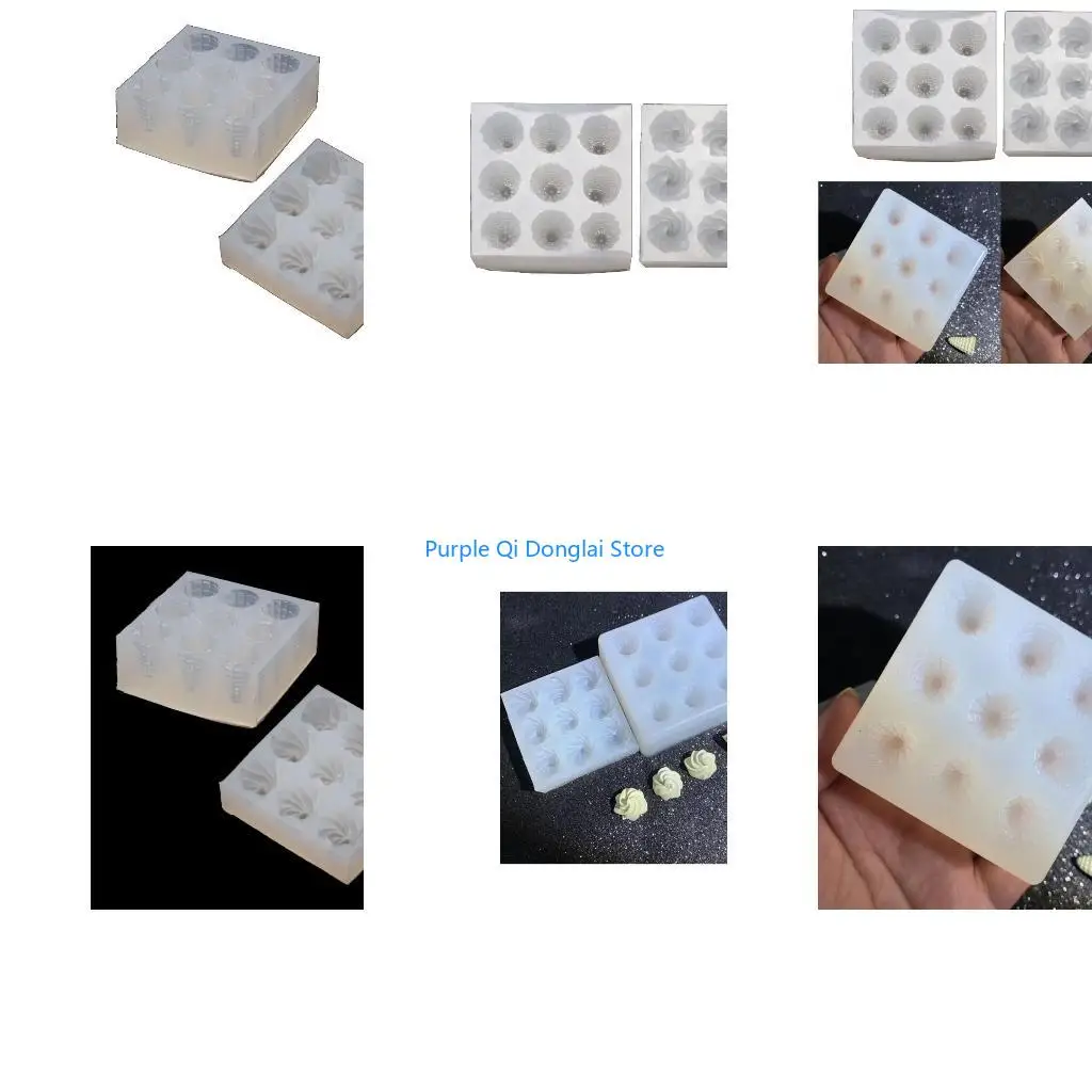 L21E DIY Ice Cream Cone Keychain Silicone Epoxy Mold DIY Ornaments Pendant Jewelry Crafting Mould for Valentine Love Gift