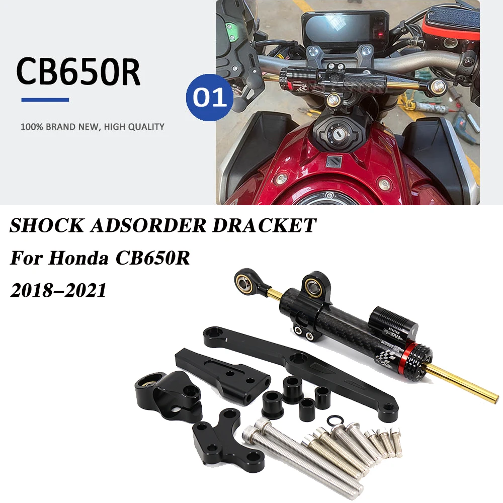 

2021-2018 2019 2020 For Honda CB650R CB 650 R Motorcycle Steering Stabilizer Damper Mounting Bracket Kit