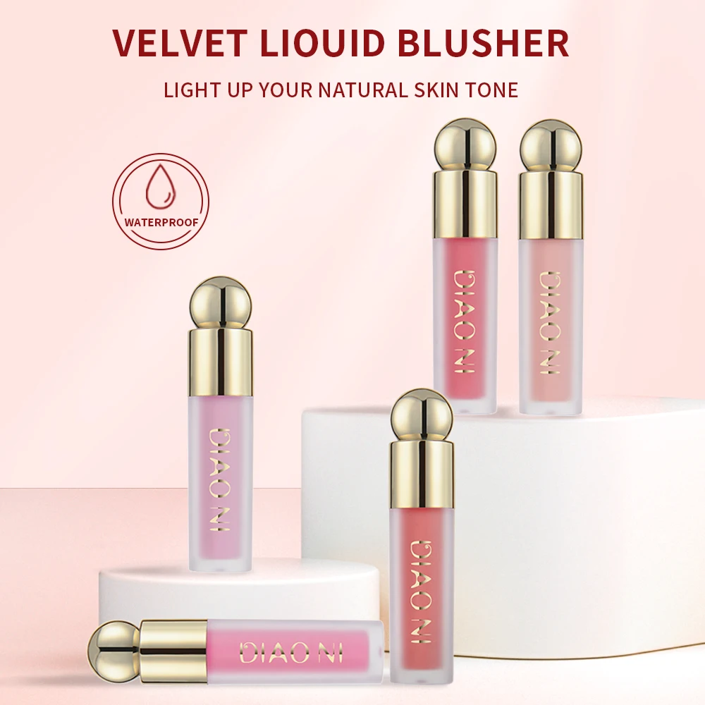 Blush Liquid Matte Blush for Cheeks Long Lasting Rubor Líquido Maquillaje Silky Blush Natural Velvet Liquid Blusher Makeup