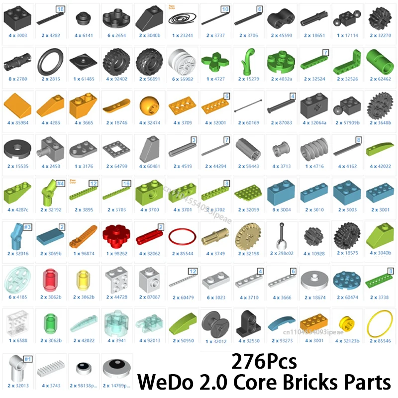 NEW Technical WeDo 2.0 Core Bricks Parts for STEM 2.0 Spare Robotics Parts School Educational DIY Building Blocks Kids Toy Gift