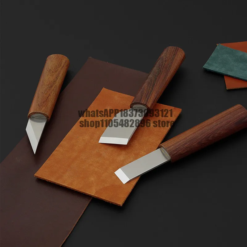 Leather cutting, thin oblique knife, handmade leather knife, leather material cutting knife