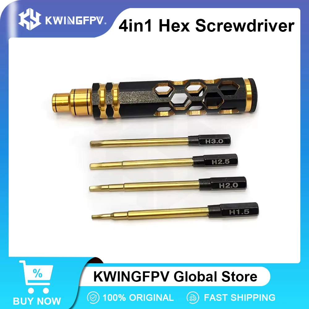 

Набор шестигранных отверток 1.5мм, 2.0мм, 2.5мм, 3.0мм для FPV-дронов, радиоуправляемых моделей самолетов, автомобилей, лодок и других RC-деталей