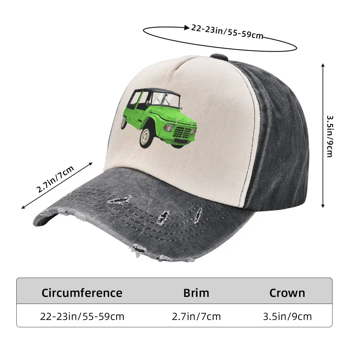 Green Mehari 74 Gift Young A Washed Baseball Cap Hat