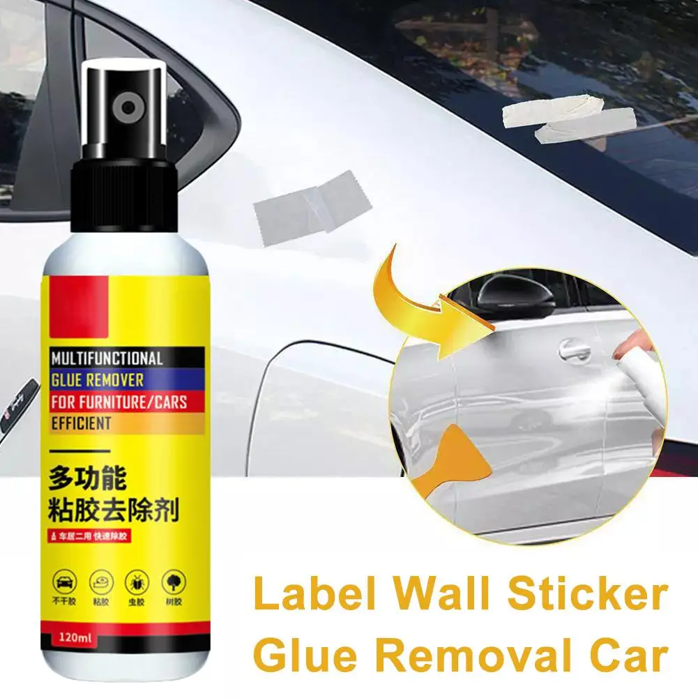 Multifunction Quick Adhesive Remover Strength Label Sticker Label Removal Spray Glass Cleaner Glue Wall Window Car E9B7