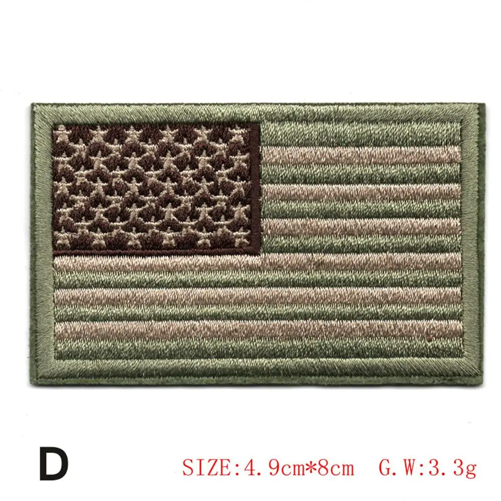 

American USA Patriotic Apparel Sewing Flag Garment Clothes Stickers Embroidered Appliques Iron On Patches