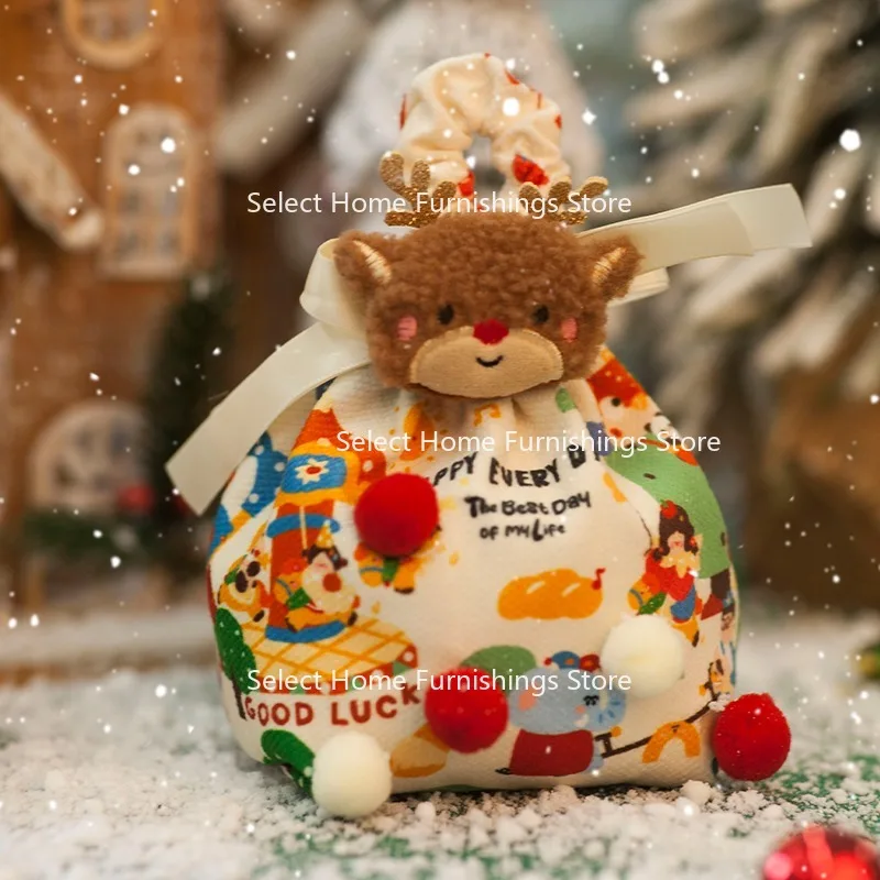 Suitable for Christmas Gifts for Girls, Creative Christmas Eve Fruit Gift Box, Children's Kindergarten,Packaging Gift Bag