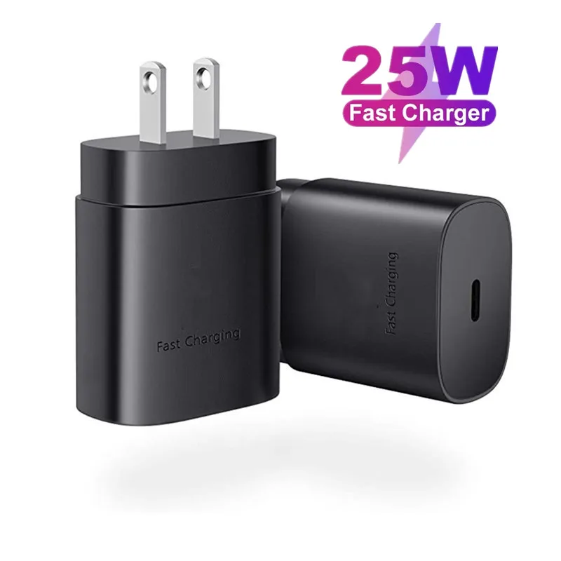 25W Super Fast Charger Usb Type C Cargador Power Adapter For  Samsung Galaxy S22 S21 S20 note 10 note 20 wall charger