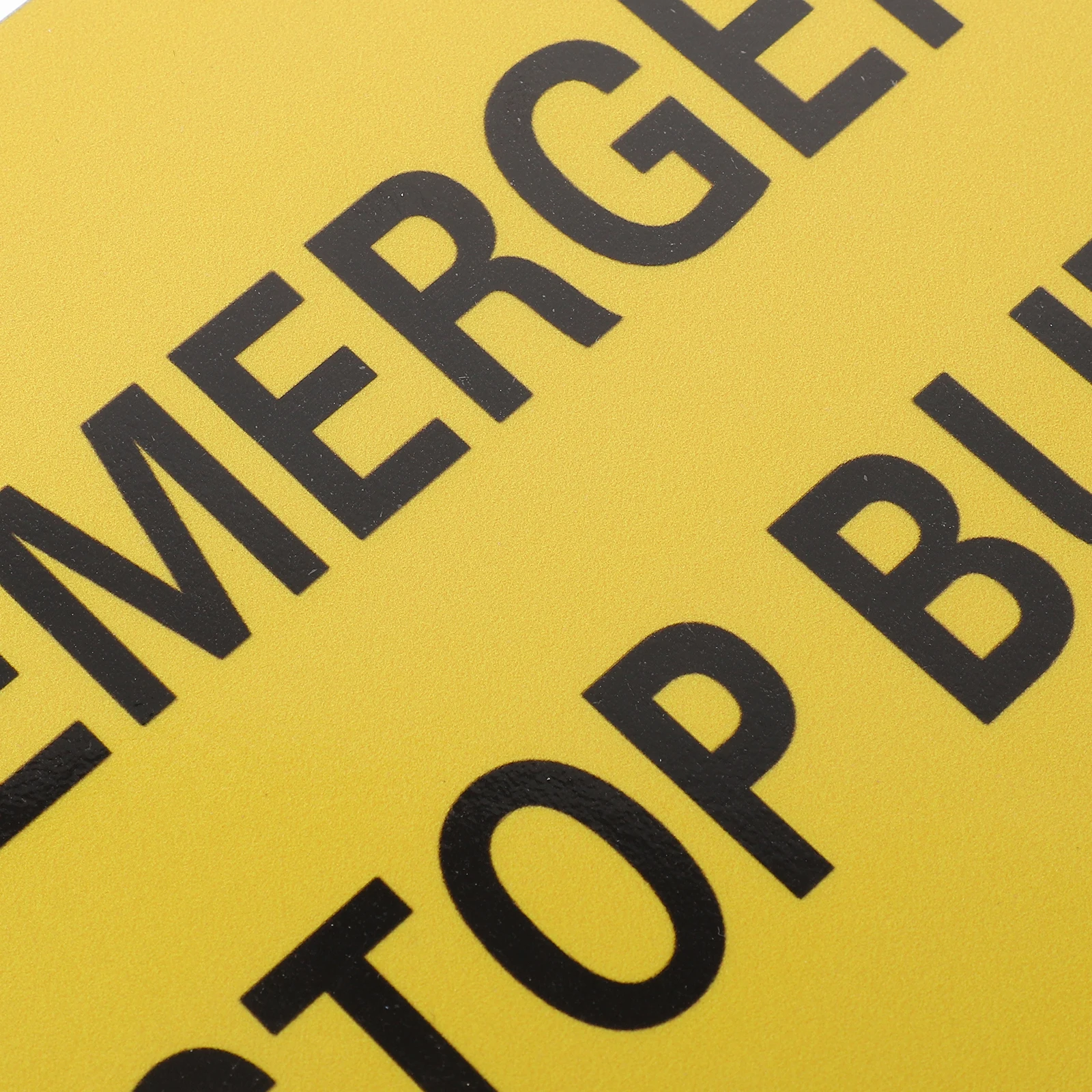 

Metal Emergency Stop Sign For Machinery Equipment Warning Safety Indicator Long Lasting Aluminum Stop Sign Traffic