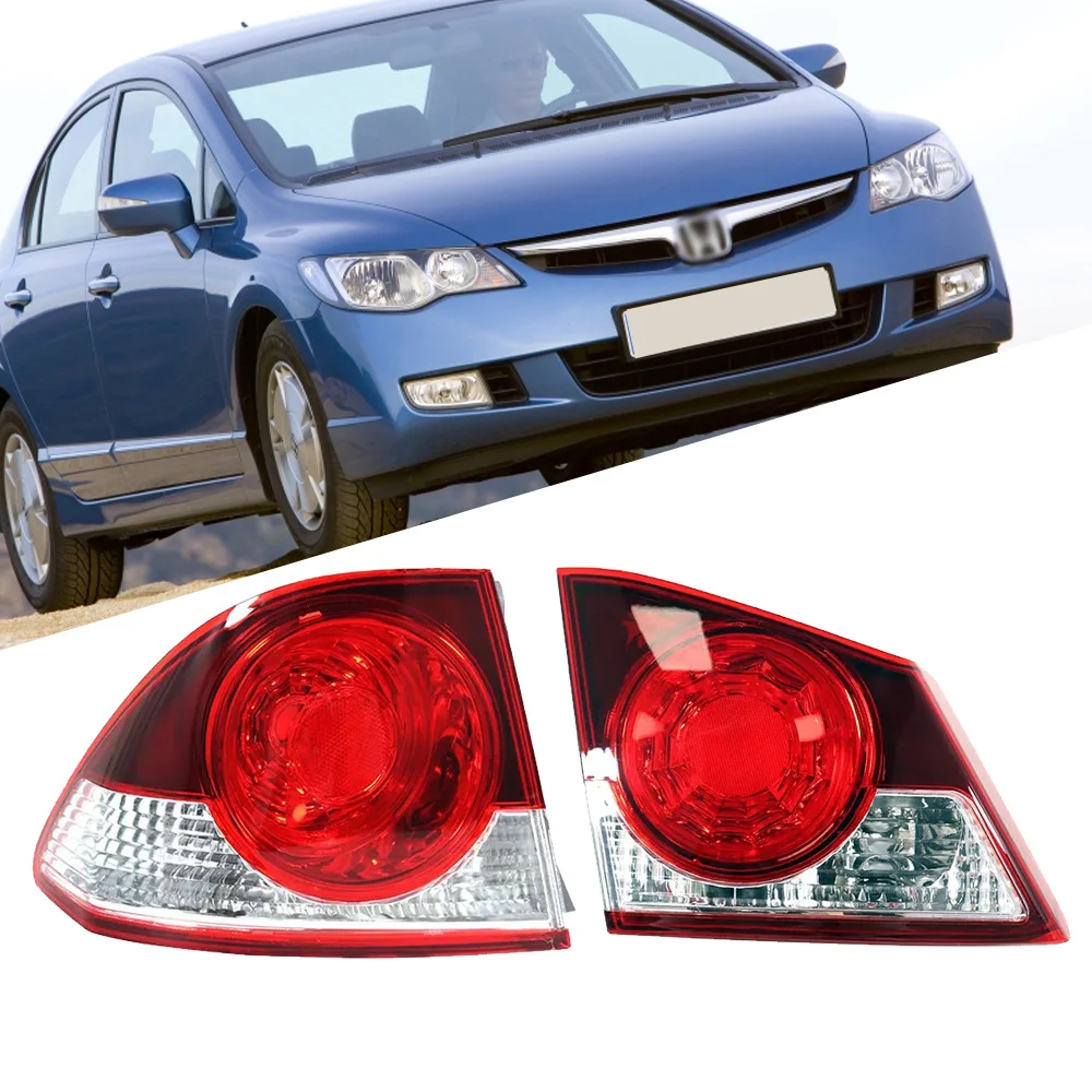 

Rear Tail Light For Honda Civic FD1 FD2 2006 2007 2008 2009 2010 2011 Brake Lamp Turn Signal Car Accessories L&R Outside Inside