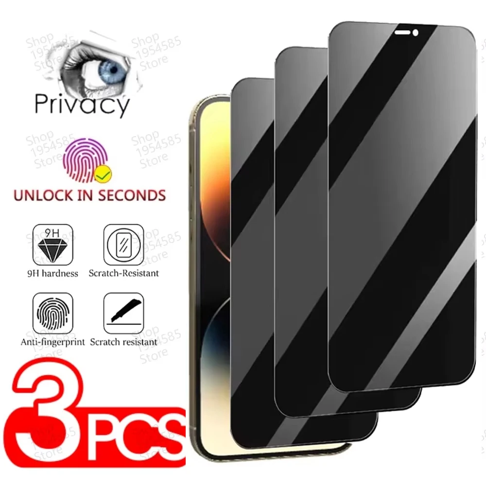 

1-3Pcs Fingerprint Unlock Privacy Screen Protector For Samsung S25 Ultra S25Ultra 5G Anti-Spy Glass Film for Sumsung Galaxy S 25
