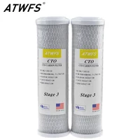 ATWFS 2-Pack Universal Activated Carbon Water Filter Cartridge