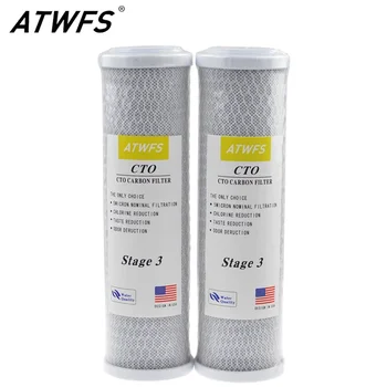 ATWFS 2-Pack Universal Activated Carbon Water Filter Cartridge
