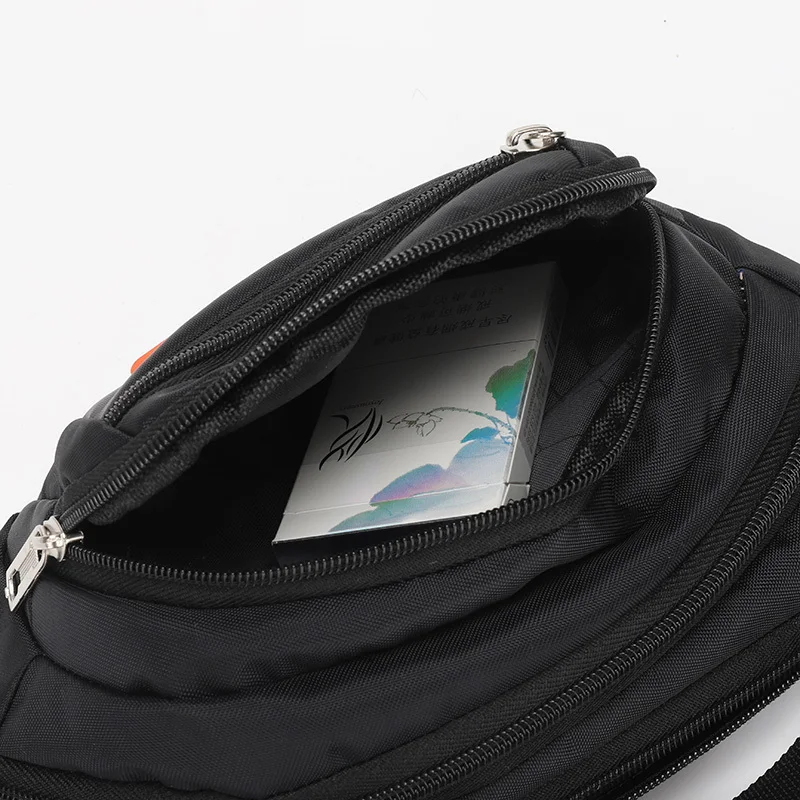 Outdoor Leisure Business Men's Waist Bag, Waterproof Running and Cycling Sports Bag, Sturdy and Durable Chest Bag