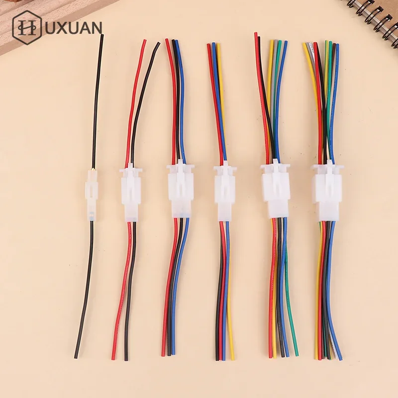 2.8MM 1/2/3/4/6/9Pin Electrical Automotive Quick Connector Male Female Socket Cable Terminal Plug For Motorcycle E-bike Car - zdjęcie 1