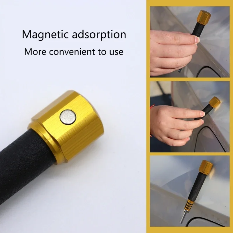 Anti-slip Car Body Dent Repair Tool Removable Pen Shape Traceless Repair Tool Automobile Body Dent Removal 4PCs