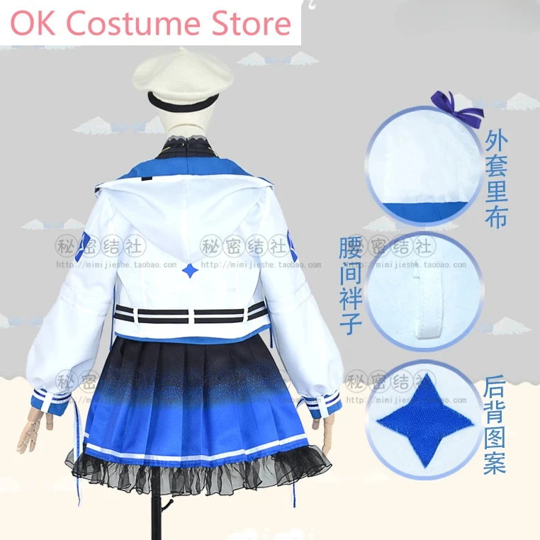 Anime! Vtuber Hololive Amane oke MiPP Angel Orang-outans, joli uniforme de jeu trempé, costume de cosplay, tenue de jeu pour femme, nouveau