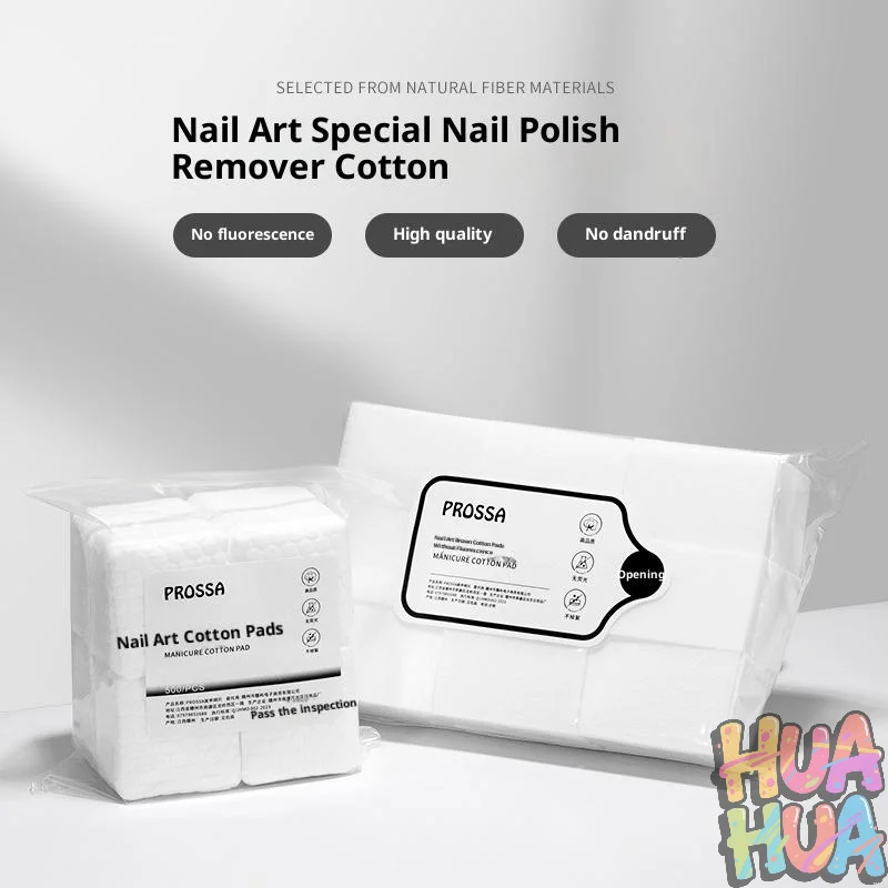 HUA ネイルポリッシュリムーバーワイプ コットンワイプパッド 糸くずの出ない マニキュアクリーナー UVジェル使い捨てネイルリムーバーペーパー クレンジングツール