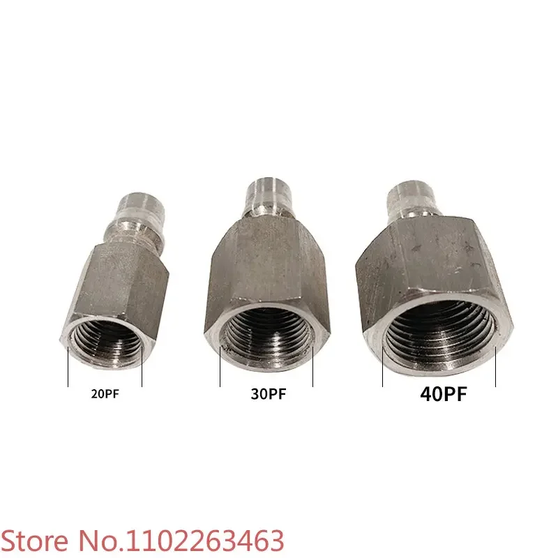 10pcs  351451/351452/351453 stainless steel 304 internal thread pneumatic joint PF oxygen pipe C-type quick joint