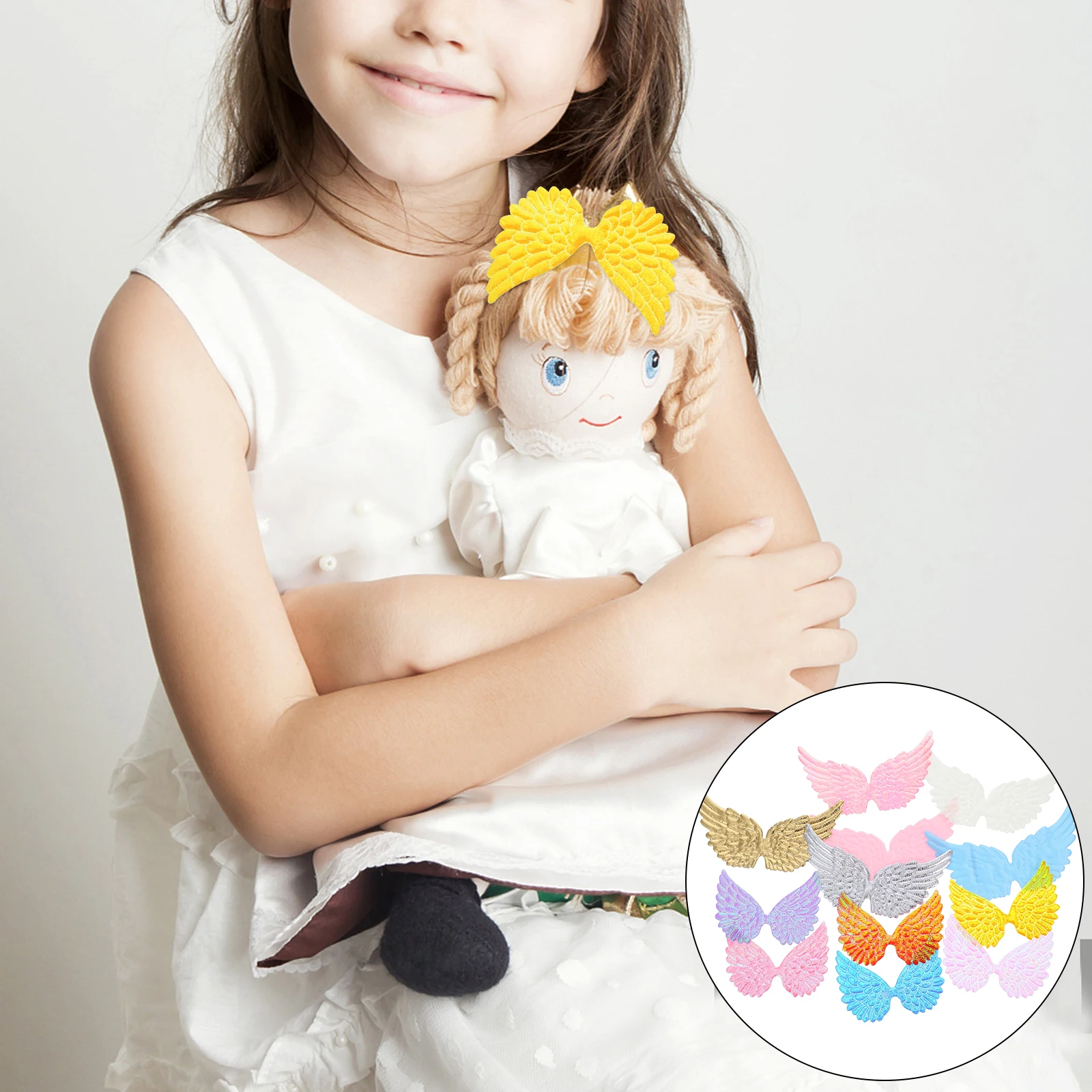 

24pcs Mini Wing Shape Applique Patches Diy Costume Decorative Party Ornaments Craft Accessories Wings Patches For Diy Mini Wing