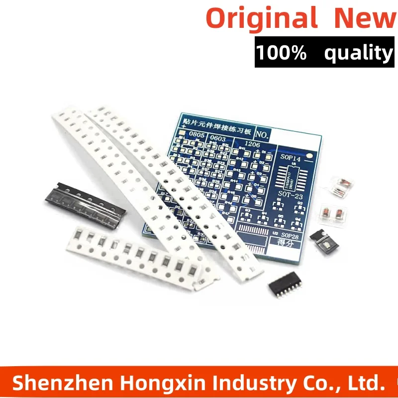 SMD NE555 CD4013 Rotating Flashing LED Components SMT LQFP44 Soldering Practice Board Electronic Circuit Training Suite DIY Kit