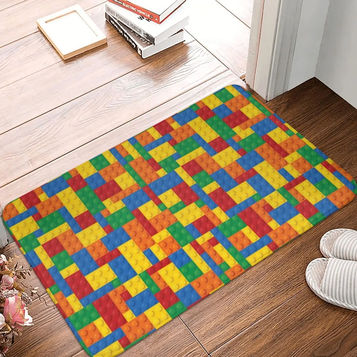 Building Toy Blocks Non-slip Doormat Floor Mat Carpet Rug for Kitchen Entrance Home Bathroom Living room Footpad Mats