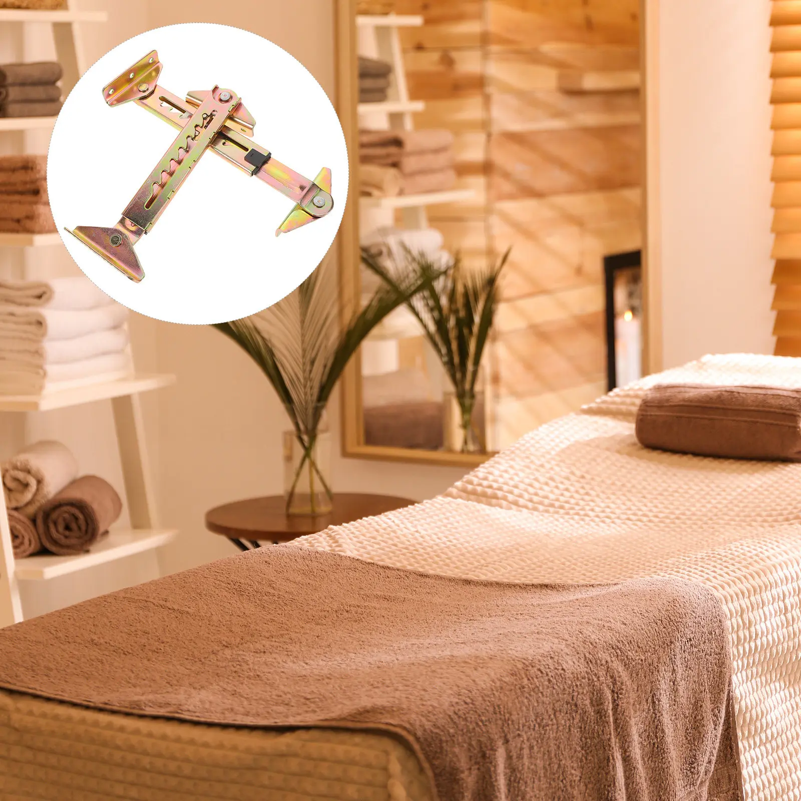 

2Pcs Adjustable Telescoping Level Support Rod Beauty Bed Lift Spa Furniture Riser Replacement Massage Table Parts Accessories