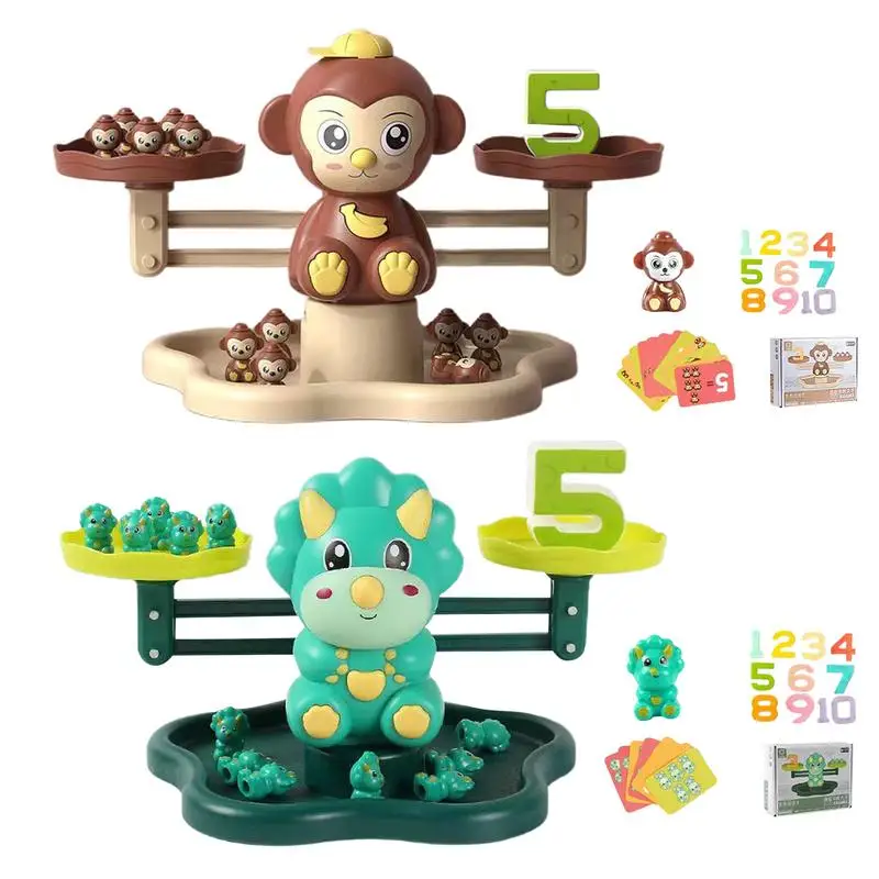 

Balance Counting Toys Kindergarten Monkey Balance Board Game Preschool Educational Math Games For Kids Ages 3-5 STEM Toys For