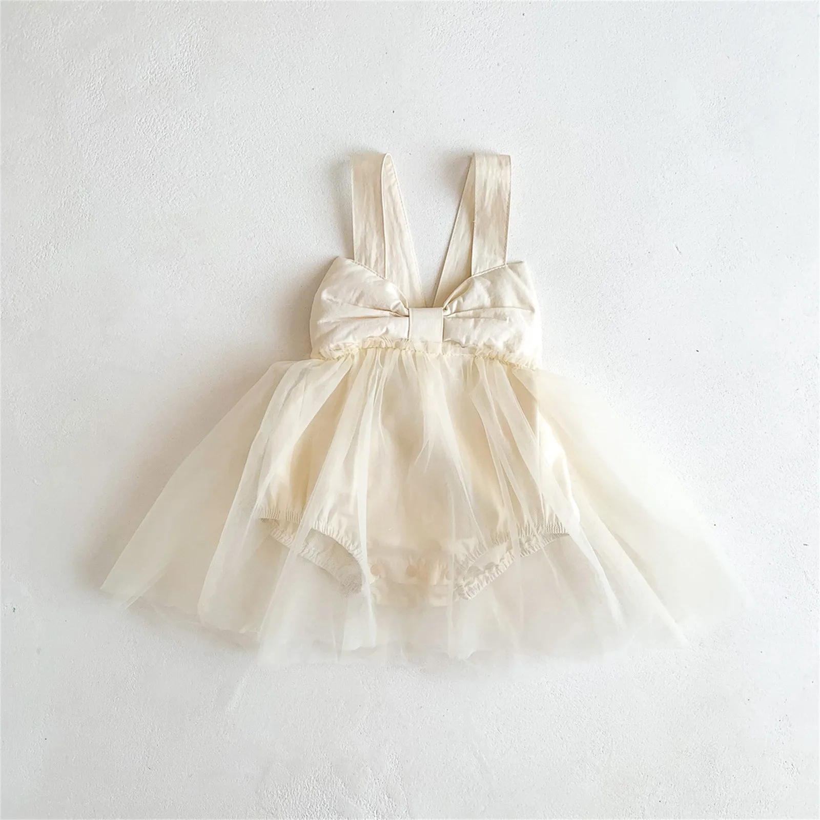 Big Bow Birthday Clothes for Newborn Toddler Suspenders Lace Jumper Dress for Girls Summer Infant Baby Girls Tutu Skirt Dress