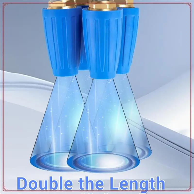 

4-In-1 Turbine Nozzle Pressure Washer,2.0 Orifice Quadruple,360° Swivel Turbine Nozzle,1/4Inch Quick Connector