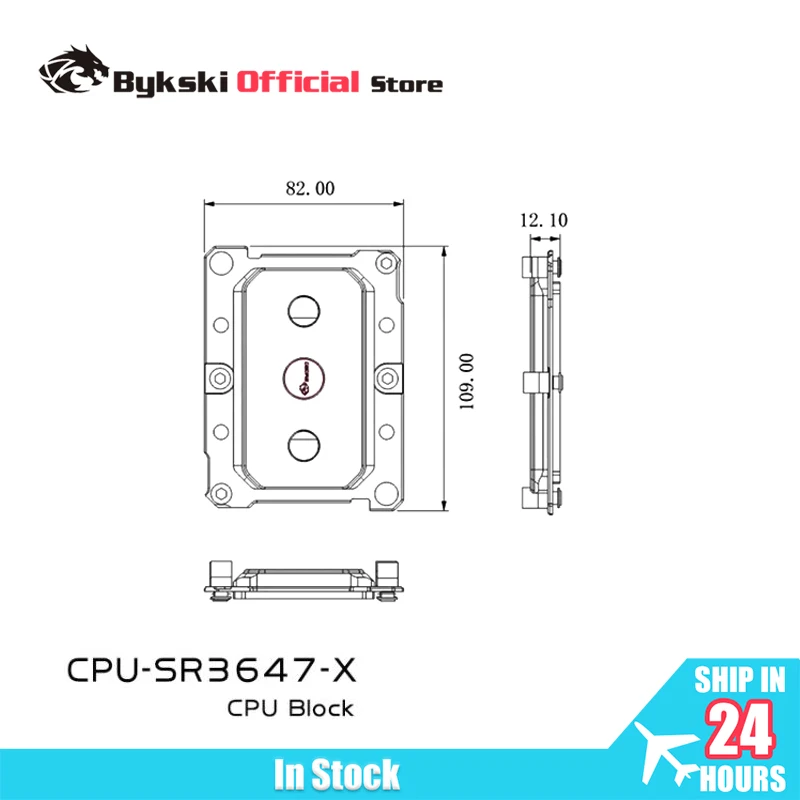

Bykski CPU-SR3647-X CPU Water Block Use for Intel LGA 3647 Socket Rectangle CPU / Copper Metal Radiator Liquid Cooler System