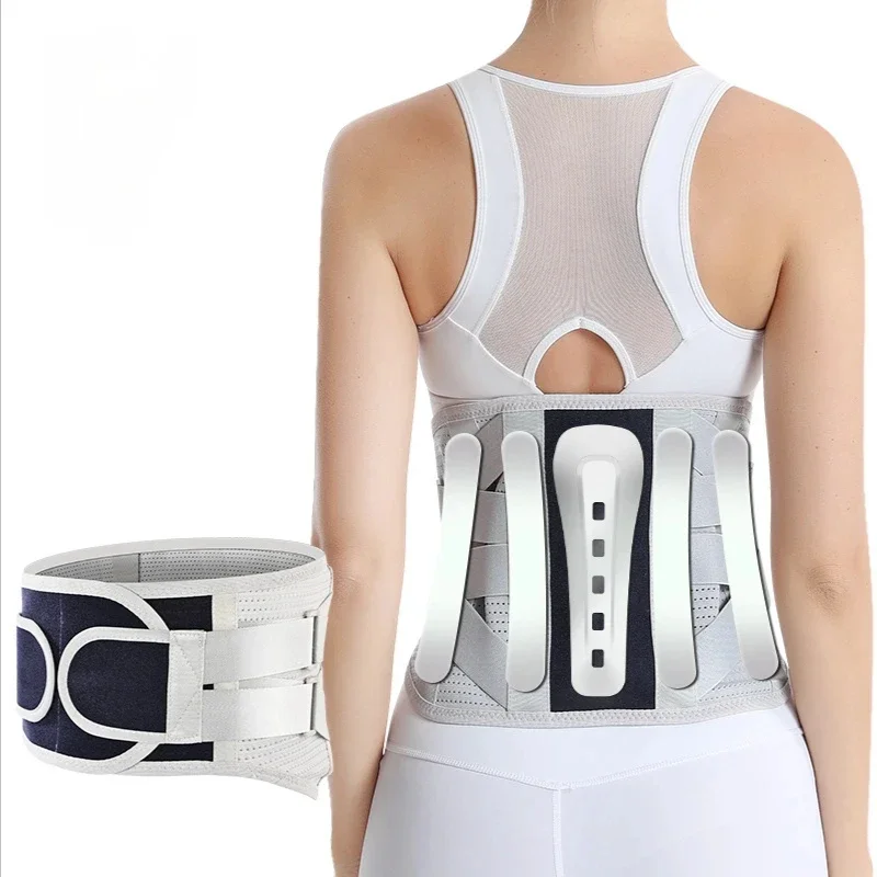 

Lower Back Brace Lumbar Support Belt With 5 Steel Plate Supports Breathable Waist Support for Herniated Disc Sciatica Scoliosis