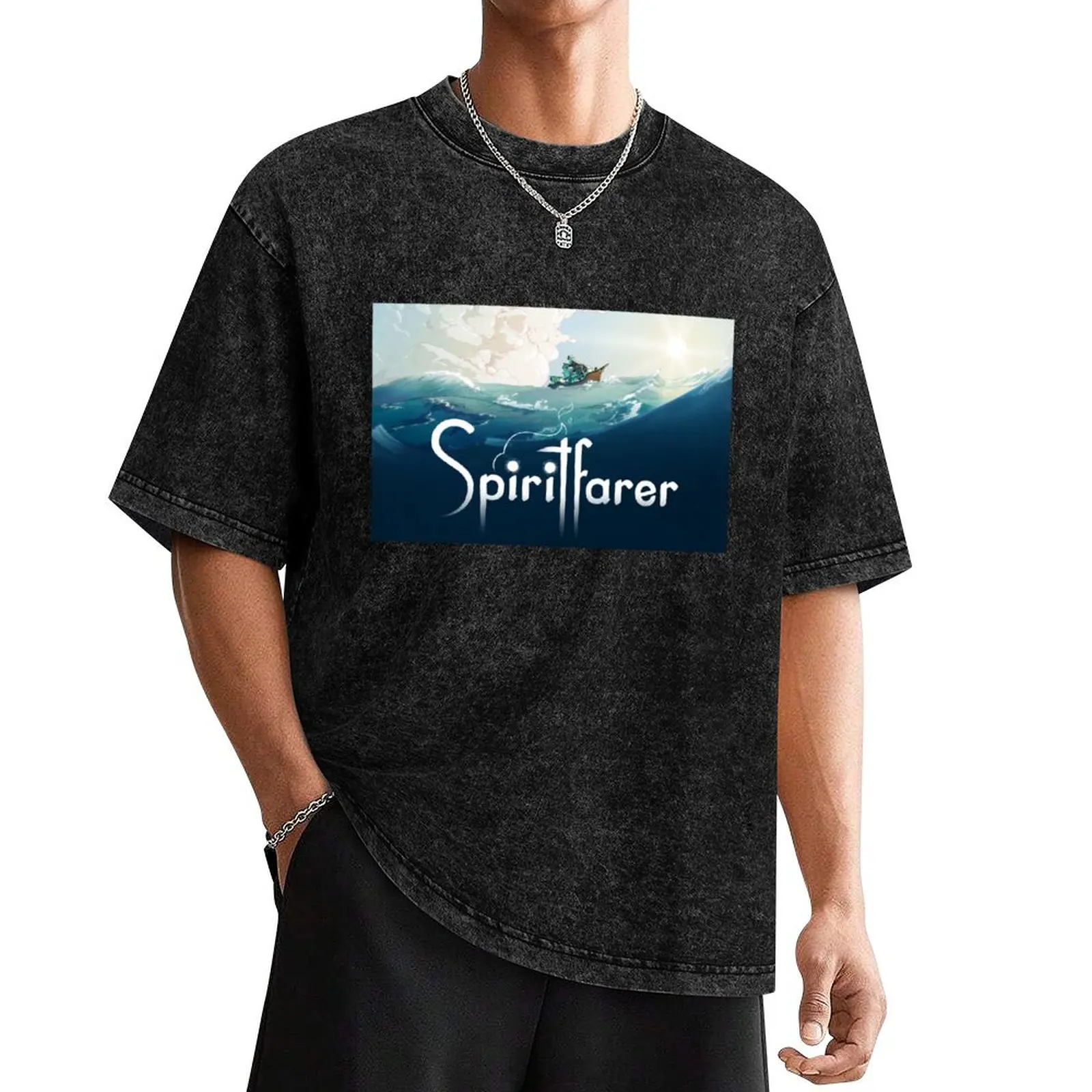 Spiritfarer Boat T-Shirt T-shirts man Man t-shirt valentines boutique clothes men clothes