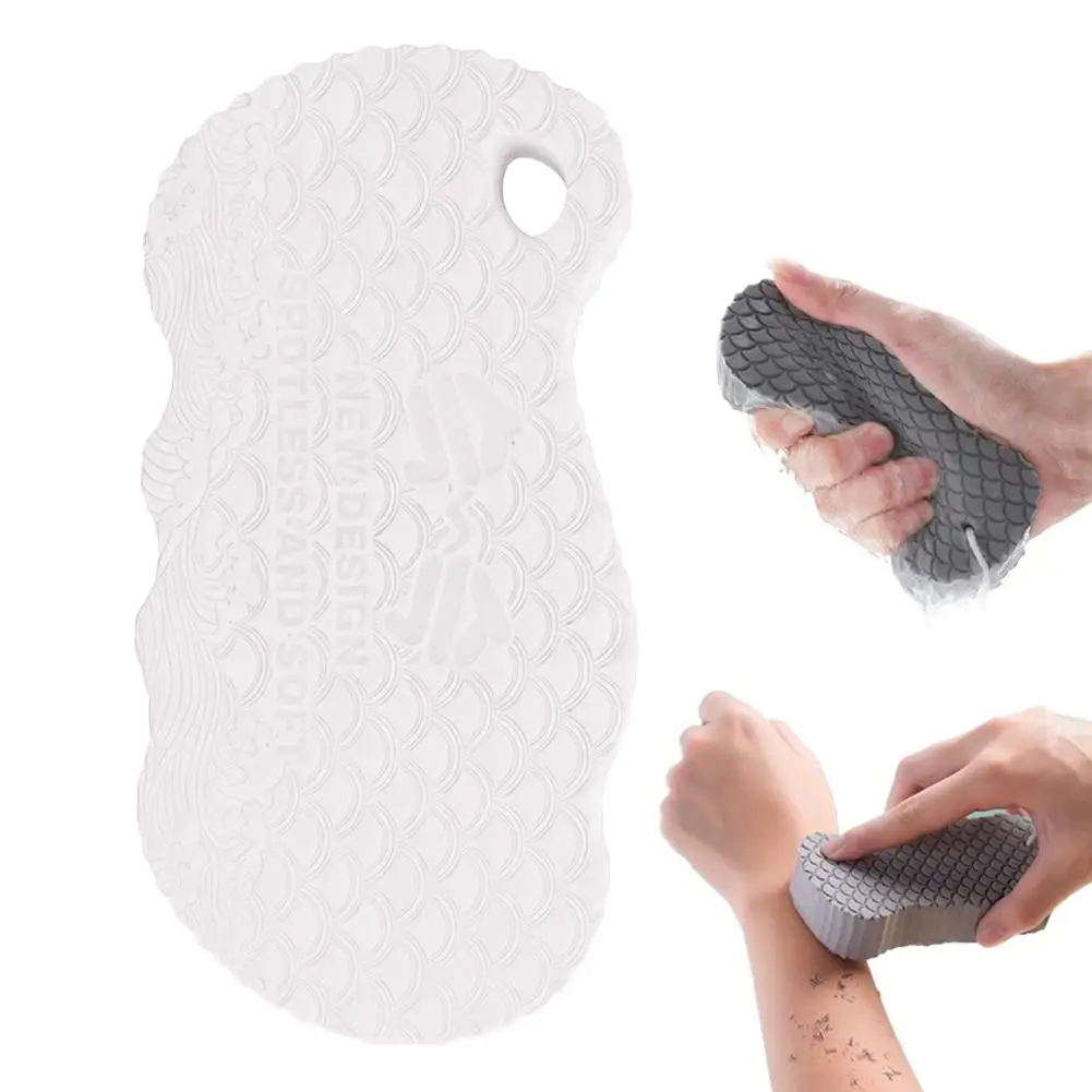 Schmerzfreier Badeschwamm, Peeling-Bürste, magischer Schmutzschwamm für Erwachsene, Babys, Kinder, Haushalt, Duschpeeling, Badetuch – Detail 8