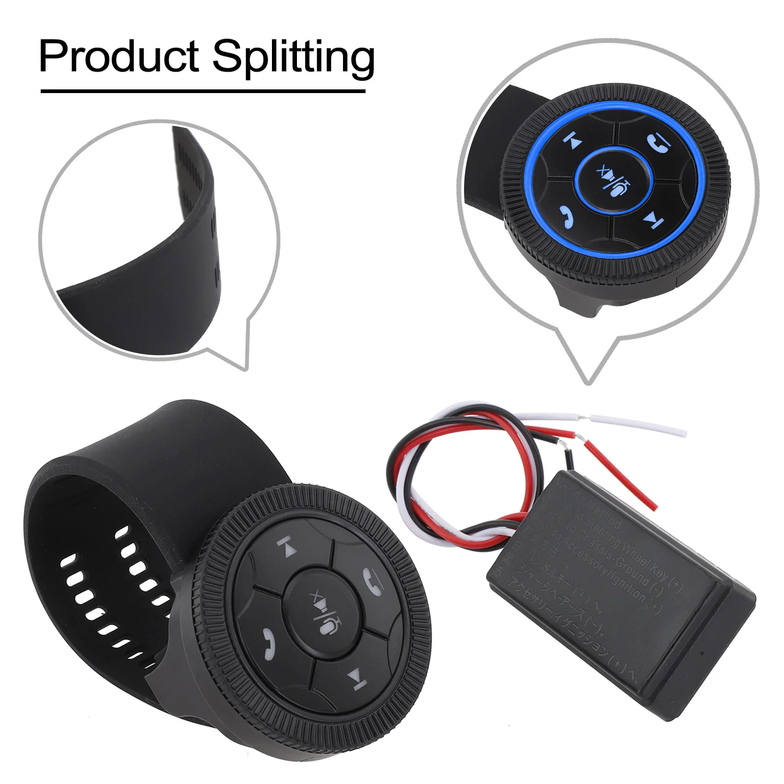 Simplify Your Driving Experience with Wireless Bluetoothcompatible Car Steering Wheel Media Remote Control Shutter