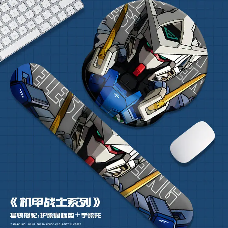 

Bandai Gundam Wrist guard mouse pad anime game Keyboard wrist support heightening mouse pad Gundam peripheral wrist soft pad