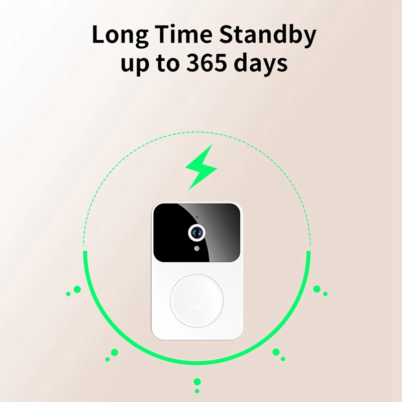 Беспроводной Визуальный дверной звонок X9, Умный домашний звонок, визуальный звонок, регулируемый голосовой домофон, напоминание о просмотре в режиме реального времени