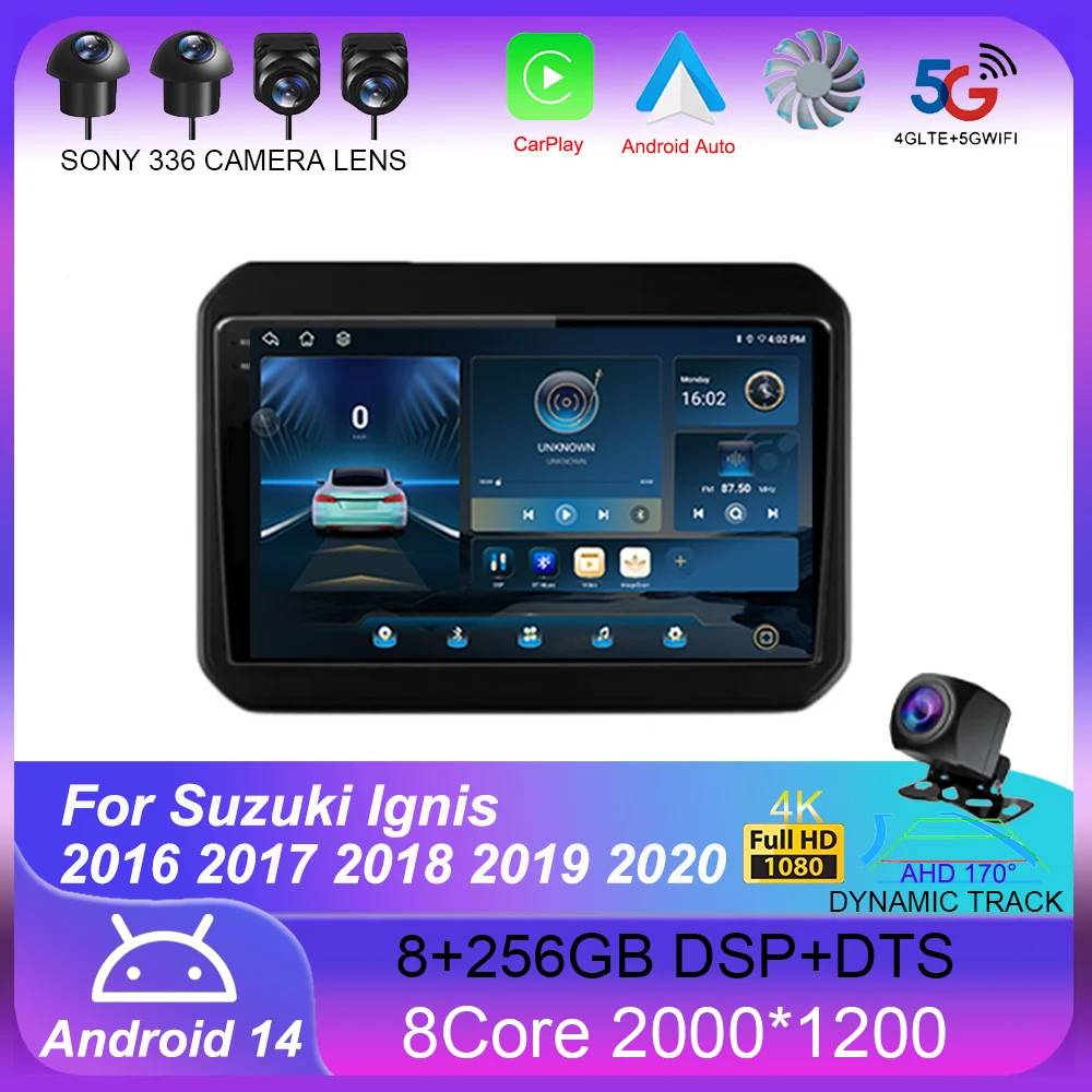 

Android 14 Wireless Auto Carplay For Suzuki Ignis 2016 2017 2018 2019 2020 Car Radio Multimedia Video Player Navi GPS Stereo DSP