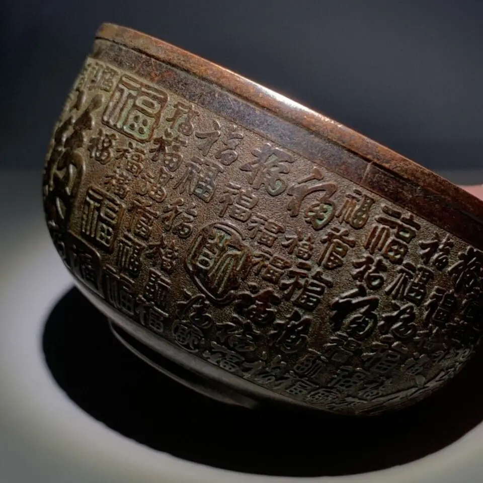 Old Chinese Handwork Pure Copper Hundred 