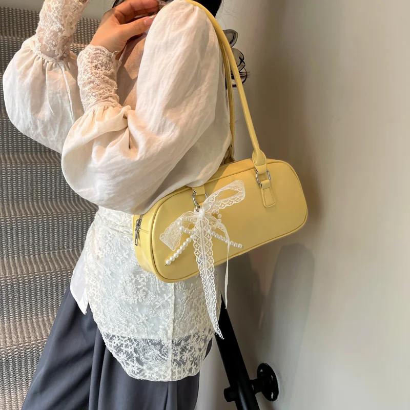 

Silver Ballet Sle Large Capaci Women's Handbag Pillow oulder Bag Versatile Underarm Bag Trendy Handbag Daily Use