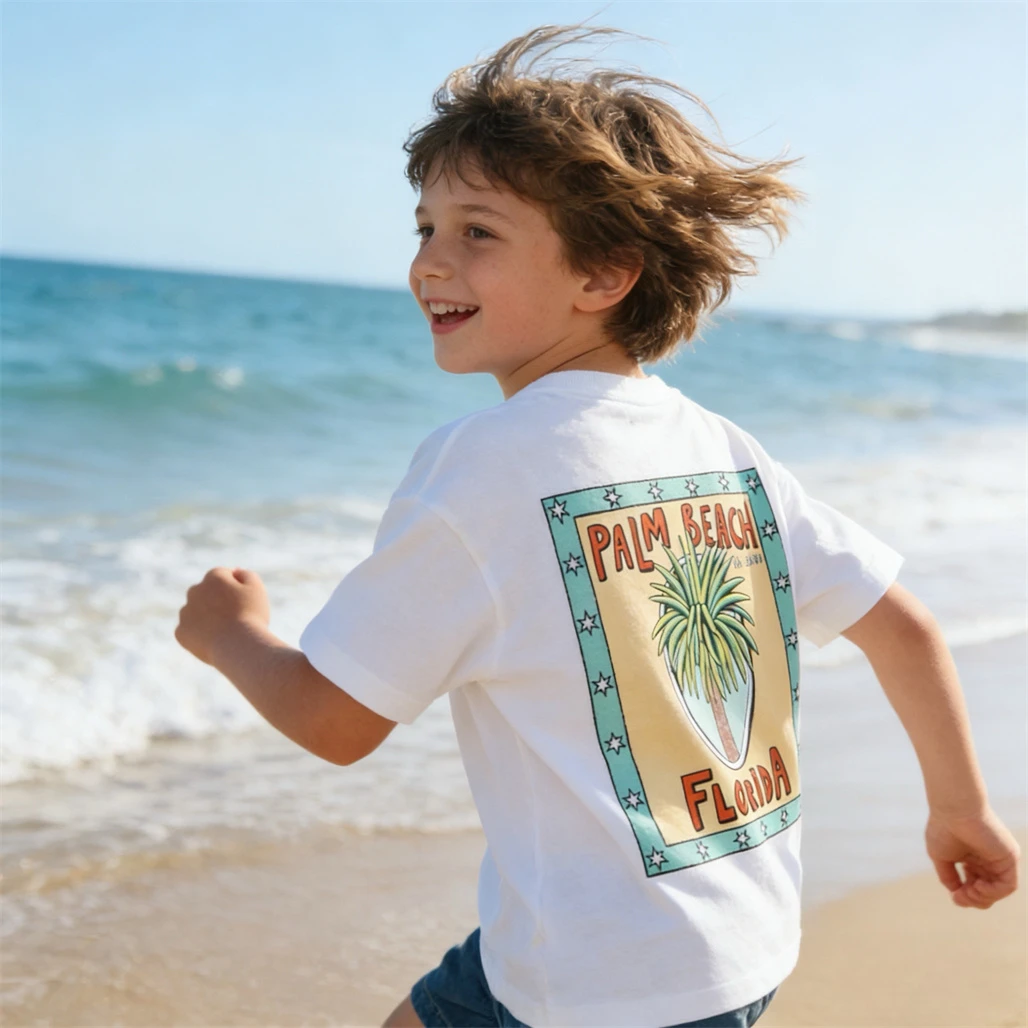 Boys 2026 Summer Clothes Casual Sports T-shirt Pure Cotton T