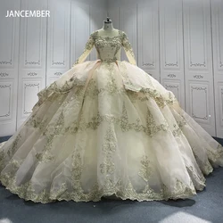 Customized Long Sleeves Quinceanera Dress Sweet 16 Tiptop Dress Lace Ball Dress Graduation Party Dress vestido de 15 quinceañera