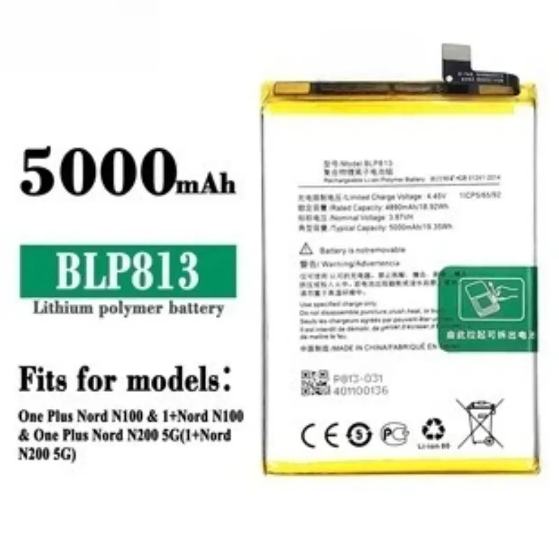 Battery For Oneplus Nord N100 9R 8T 7T Pro 6T 5T 8 7 Plus 6 5 Lithium Polymer Battery For One Plus A6010 A6000 A5010 A5001 - Image 5