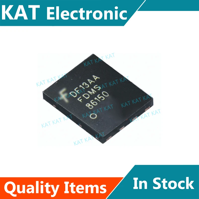 5 pces fdms86150 qfn n-channel powertrench mos novo & original